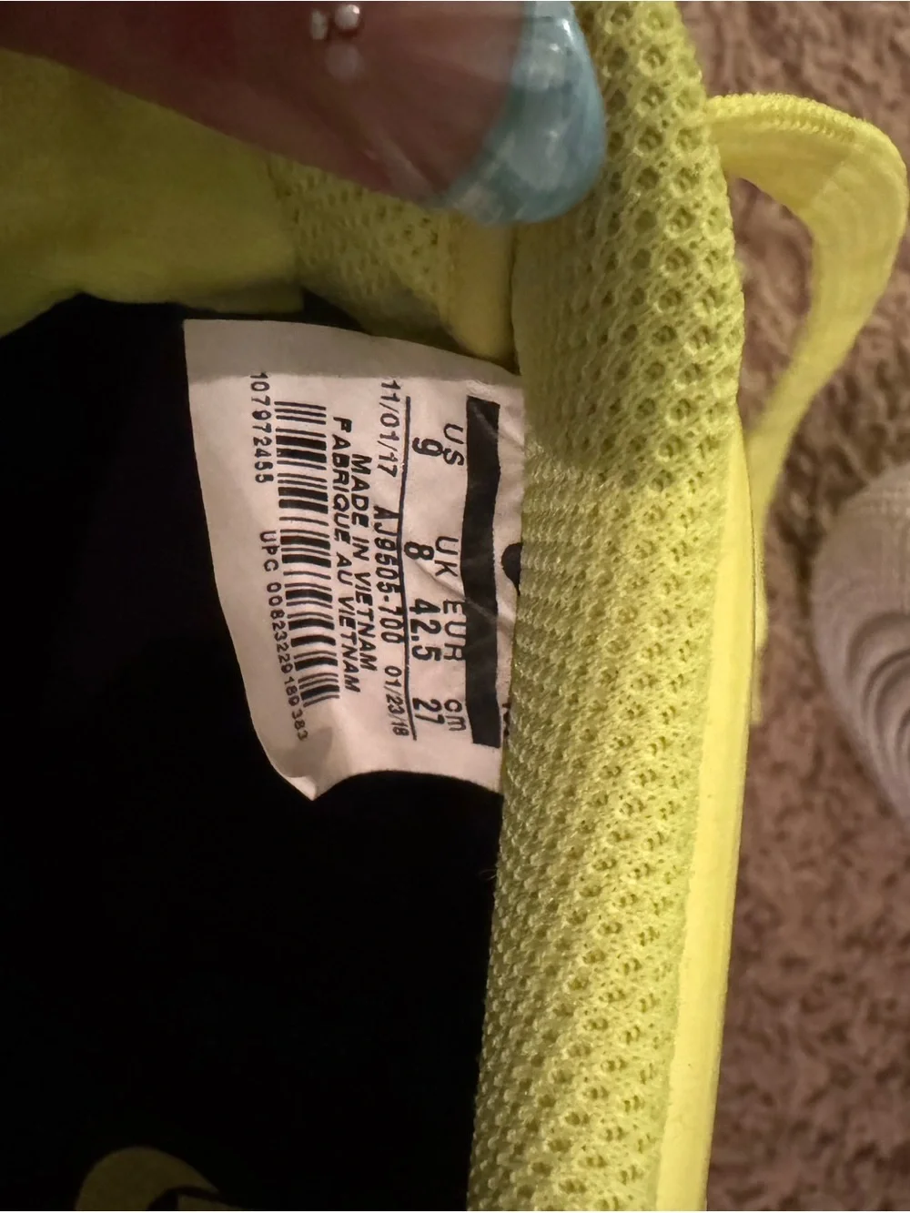 Nike Neon Yellow Low-Top Sneakers